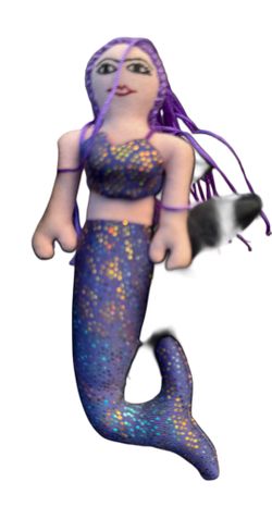 e handmade cloth mermaid