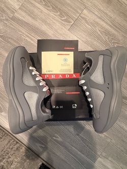 Prada America's Cup Soft rubber and bike fabric sneakers