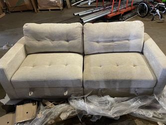 Modular  loveseat beige
