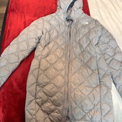 Girls Long North Face Jacket 