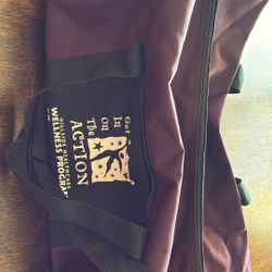 Purple DUFFLE BAG w/shoulder Strap