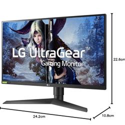 Dell LG UltraGear QHD 27-Inch Gaming Monitor 27GL850-B, Nano IPS 1ms (GtG) with HDR 10 Compatibility and NVIDIA G-SYNC, 144Hz, Black
