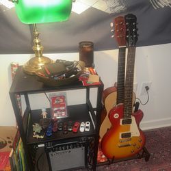 Shelf With Guitar Stands