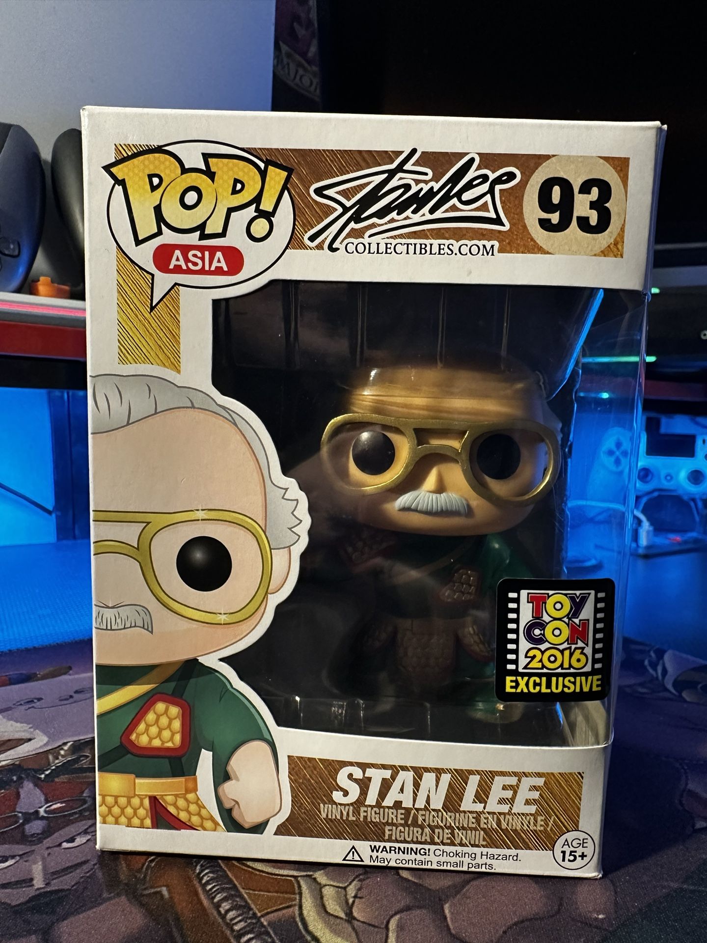 Asia Stan Lee Guan Yu Green 2016 Toy Con Exclusive 93 Funko Pop