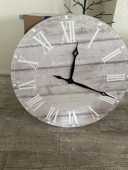 Large Wooden Wall Clock