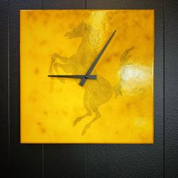 Custom Made Ferrari Tile Clock