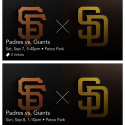 Saturday 9/7 Vs Giants