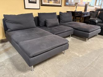 IKEA Soderhamn Dark Grey Modular Double Lounger Sectional