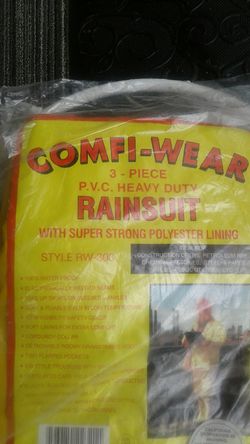Heavy duty rain suit 5xl