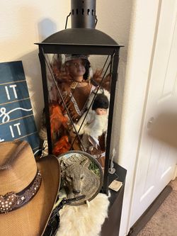 Native Dolls In Glass 