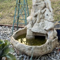 Super Heavy Concrete Outdoor Garden Fountain