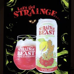 SIERRA NEVADA BREWERY STRAINGE BEAST HARD KOMBUCHA LED BAR SIGN MAN CAVE LIGHTED