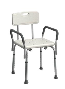 Shower chair with arm rest and back rest new in box