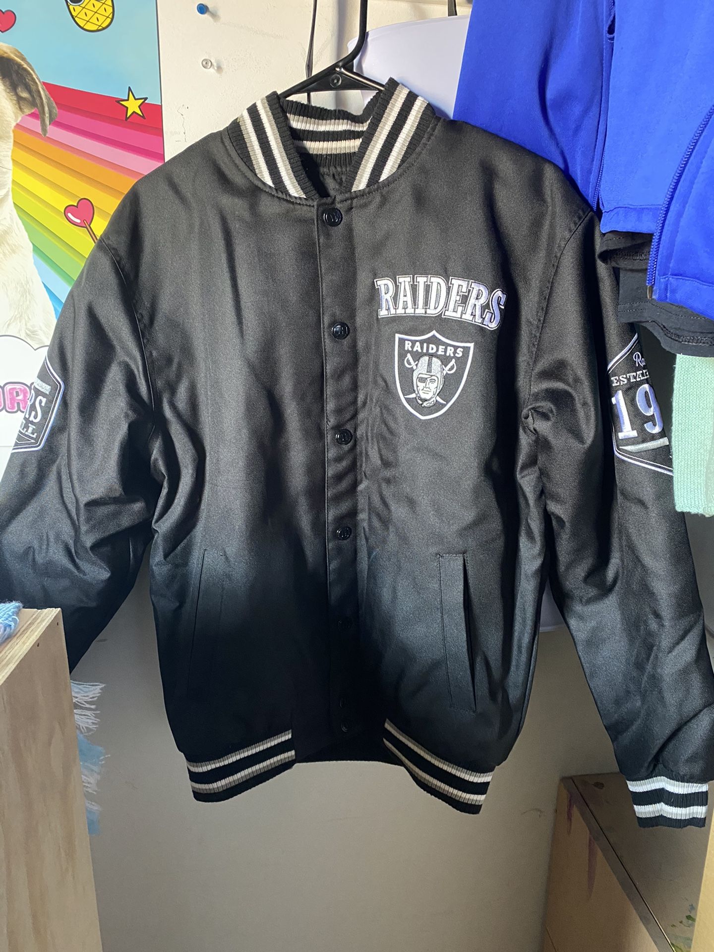 Raiders jacket size small NFL