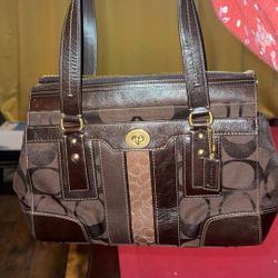Vintage Chocolate Coach Bag