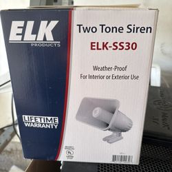 Elk 5530 Two Tone Siren  New Open Box 