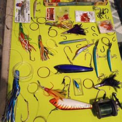 Two (2) Tackle Boxes With Lures, Hooks, And Weights 