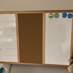 Weekly Planner Eraser Board w/ Cork Board