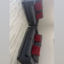 Set of 2 Polyfiber Sofas