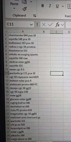 Pokemon collection for sale