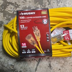 100 Ft Lighted Extension Cord 