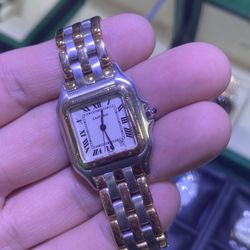 Cartier 3 Tone Rolex Box Papers Buy Sale Trade 10k 14k 24k Coin Silver Scrap Patek Rolex Chains Necklace 