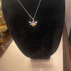 Marcasite And Topaz Bee