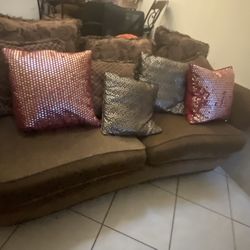 Couch, End Tables & Decor