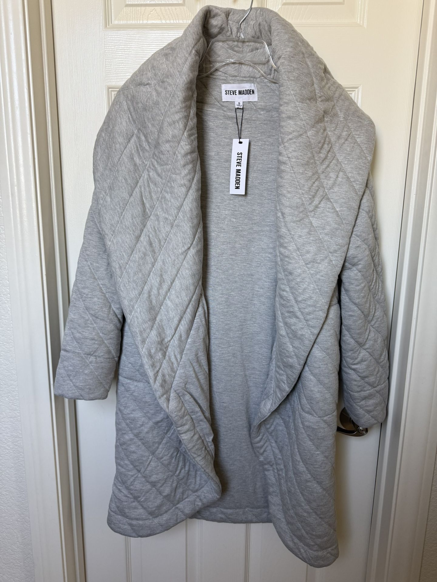 Steve Madden Quilted Knit Coat