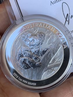 2013 Australian Silver Koala 999 Fine 1 Oz Silver BU