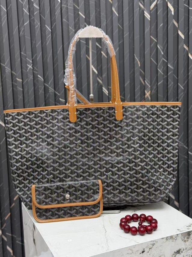 A dark brown bag