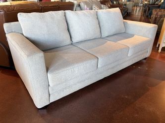 Dove Gray Three Seater Sofa with Wide Track Arms
