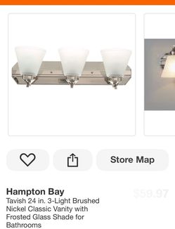 Hampton Bay Tavish 24in. Vanity Light