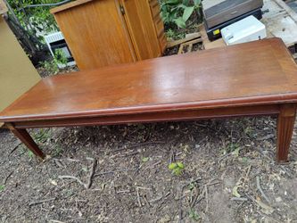 Vintage 5 ft coffee table