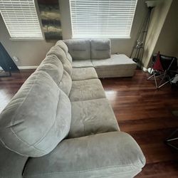 Suede Sectional