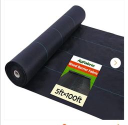 Agfabric
5 ft. x 100 ft. Black Heavy-Duty Landscape Fabric Pro Commercial Weed Barrier