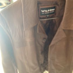 Mens Wilton Leather Jacket Size Large $40