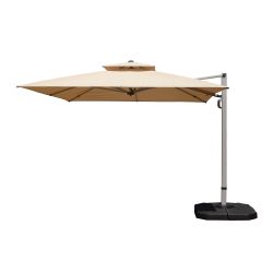 10'X10' Square Cantilever Umbrella with Center Pole