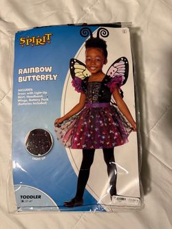 Rainbow Butterfly Toddler Costume
