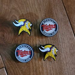 Lot Of 4 Minnesota Sport Team Shoe Charms 