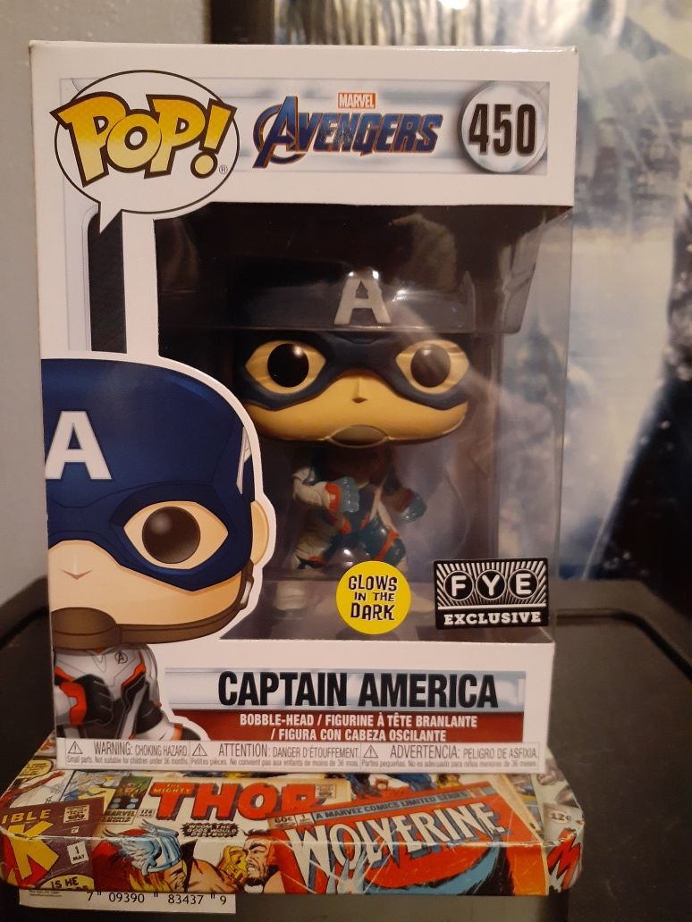 FUNKO POP CAPTAIN AMERICA GITD🔥🔥