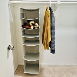 Gray Closet Organizer / Storage Container Organizer — Stores Shoes, Clothes, Hats, Etc