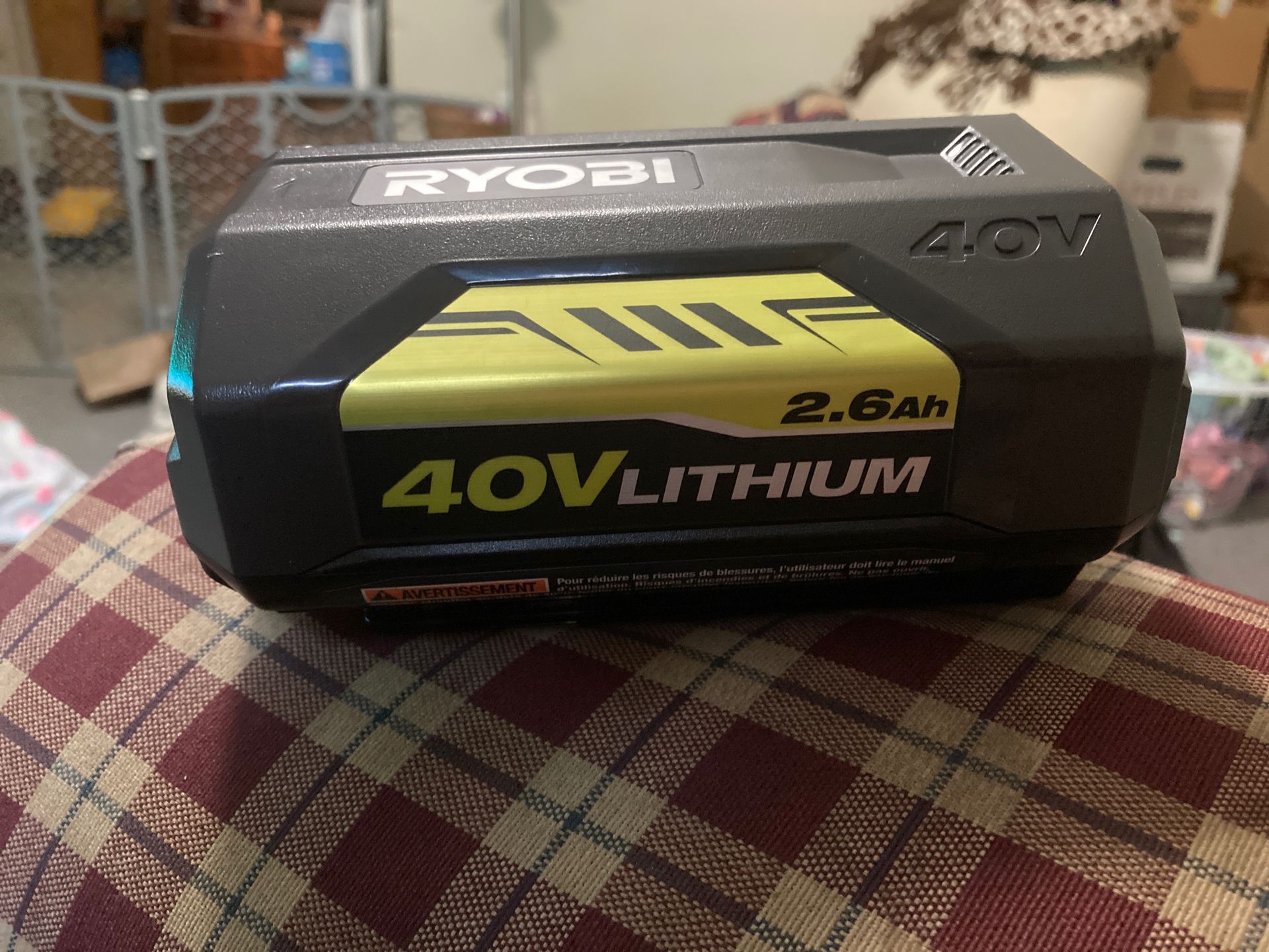 Ryobi 40v lithium 2.6ah battery