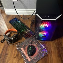 Rgb gaming computer tower pc