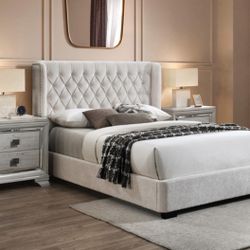 Spring Sale ! King Bed frame With Nightstand 