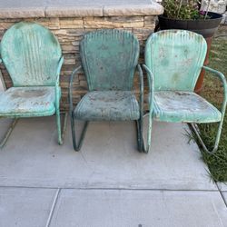 (3) Vintage Lawn Chairs $125 All