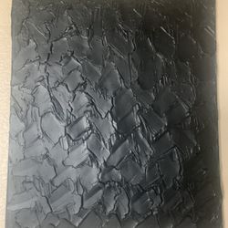 20.5x16.5 Matte Black Textured canvas