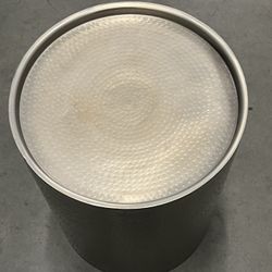Silver drum tide table 