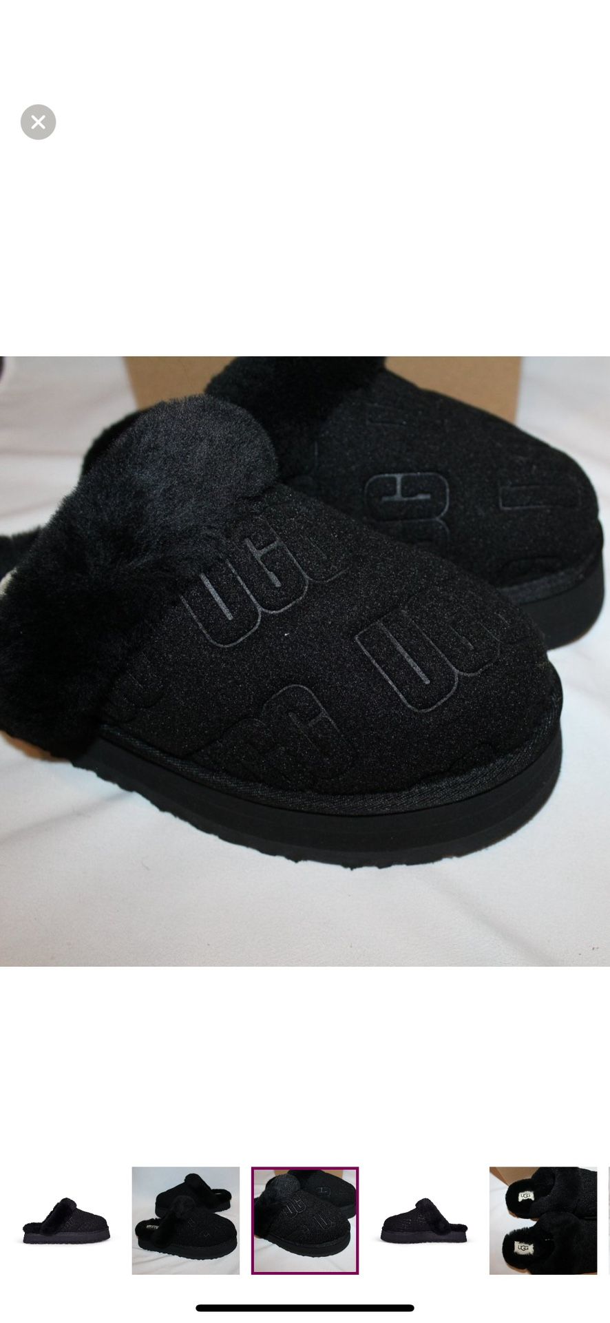 Authentic UGG Women’s Disquette Felted Slippers (Size 9)