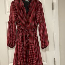 Clarisbelle Red Buffalo Plaid Dress